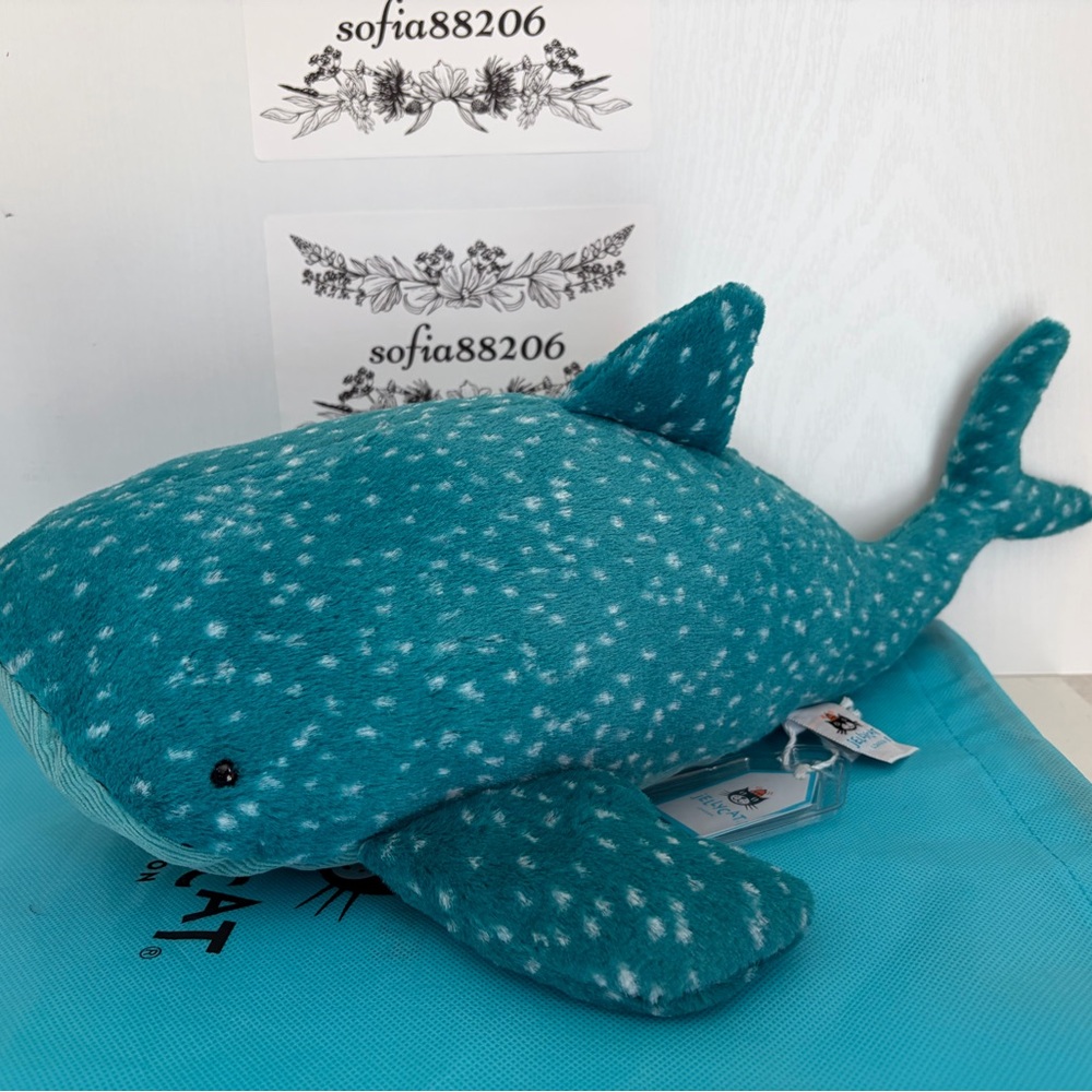 Authentic Jellycat Gobfrey Whale Shark Ocean Plush Toy New w Tags Fast Ship US